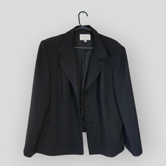 INGENUITY PETITE PLUS WOMENS SIZE 20W BLACK BLAZZER JACKET - Picture 11 of 12